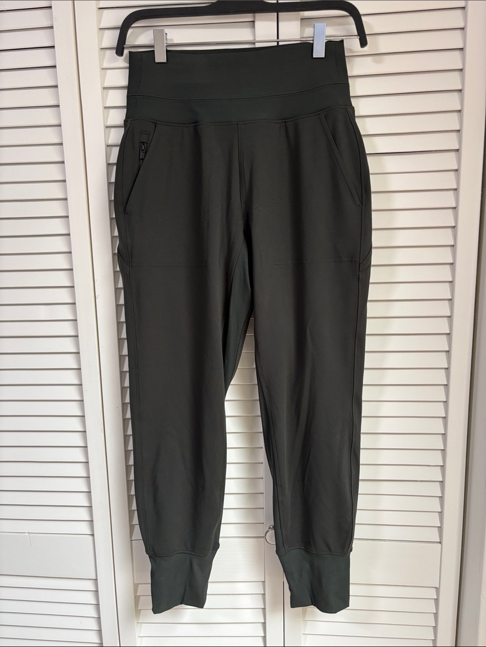 Athleta Dark Olive High-Waist Jogger Pants